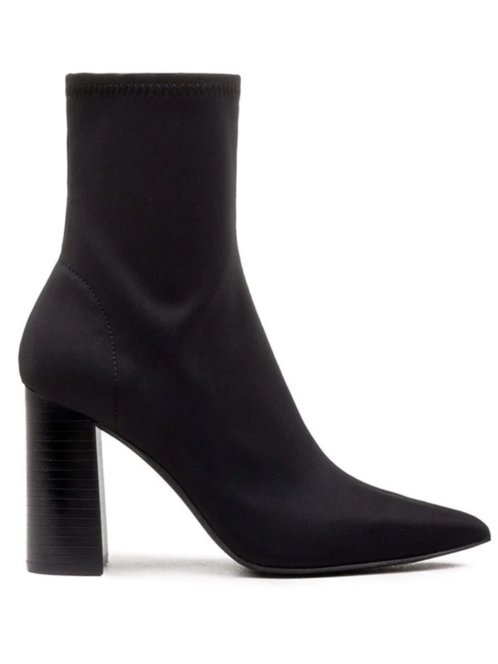 Jeffrey Campbell Siren Neoprene Pointy Toe Booties Size 10 Black - Picture 10 of 10